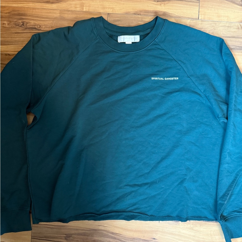 Spiritual Gangster Cropped Crew Sweater